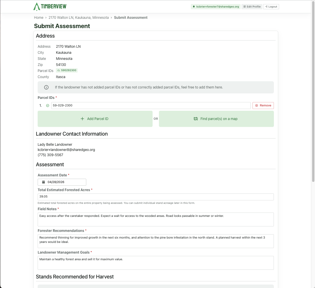 Assessment Submission Form