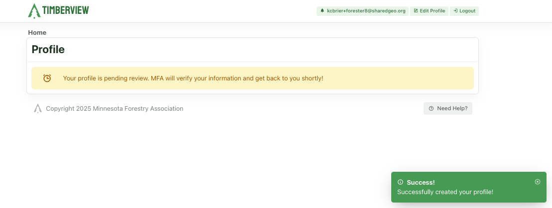 Submitted Registration for Approval