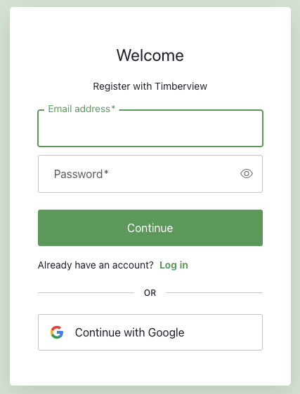Enter new account information