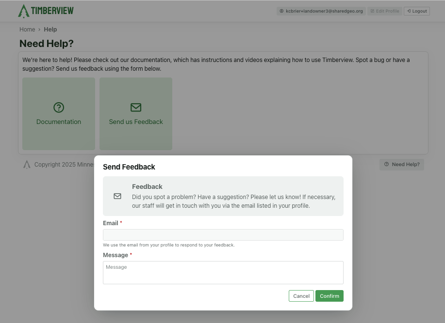 TimberView Feedback
